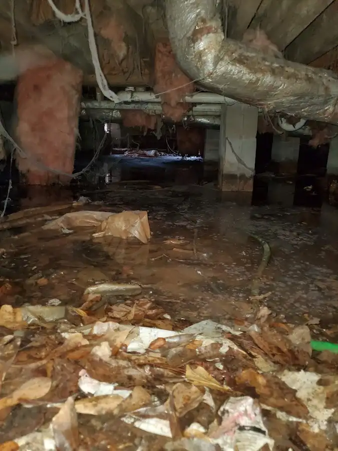 Crawl space flood assessment for Commercial Water Damage Restoration in Columbine